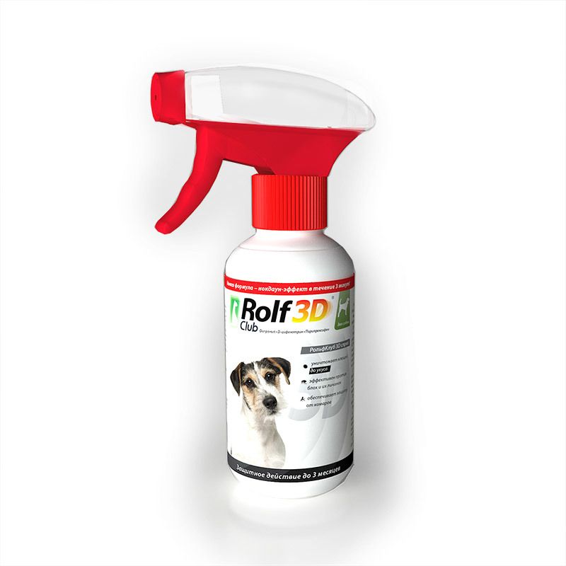 Rolf Club: Спрей инсектоакарицидный, для собак, 200 мл