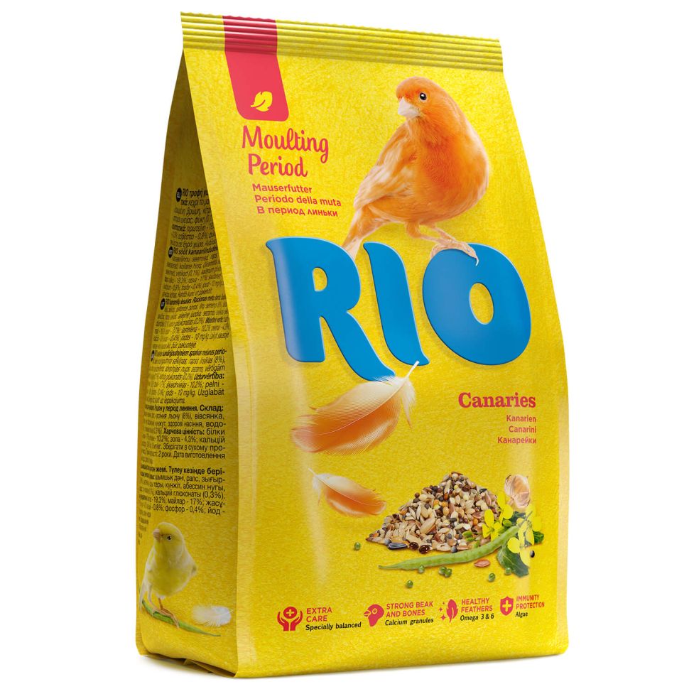 RIO: Корм для канареек, рацион в период линьки, 500 гр.
