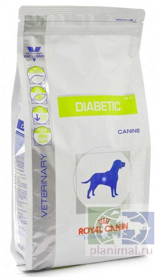 RC Diabetic DS37 Canin диета для собак, страдающих сахарным диабетом, 1,5 кг