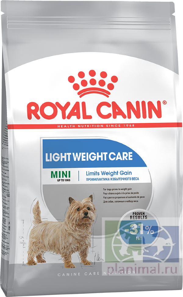 RC MINI LIGHT WEIGHT CARE Корм для собак, предрасположенных к избыточному весу, 0,8 кг