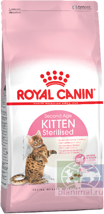RC Киттен Sterilised корм для стерилизованных котят с момента операции до 12 месяцев, 3,5 кг