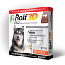 Rolf Club: капли 3D от клещей и блох для собак 20-40 кг, капли на холку, 2,5 мл, 3 тюбик-пипетки