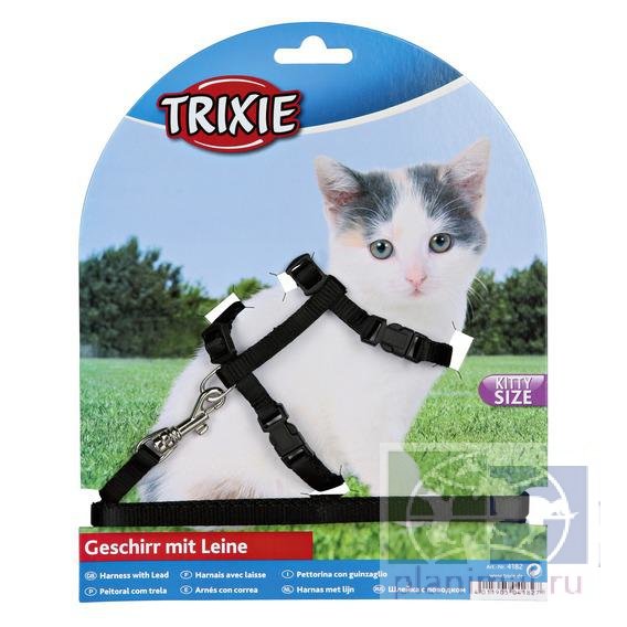 Trixie: Шлейка с поводком для котят и мелких кошек, арт. 4182