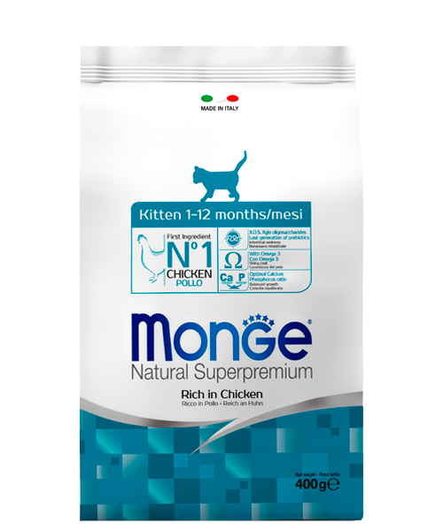 Monge: Cat сухой корм для котят, беременных и кормящих кошек, 400 гр.