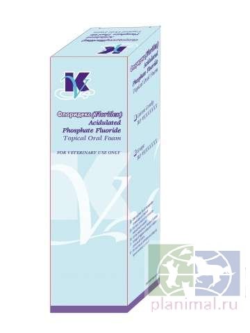 Keystone: Флоридекс, фторсодержащая пена, для защиты эмали зубов, для кошек и собак, 125 гр