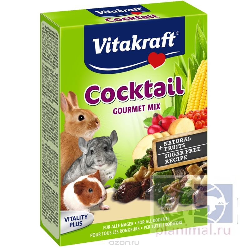 Vitakraft: Cocktail Gourmet Mix / Коктейль для грызунов с шиповником, рябиной, 50 гр., арт. 25065