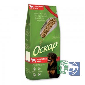 Оскар сухой корм для активных пород собак, 2,2 кг