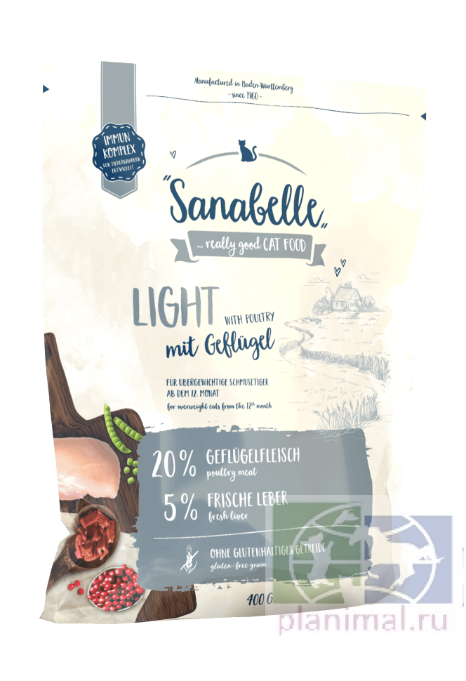 Sanabelle Light сухой корм для кошек 0,4 кг