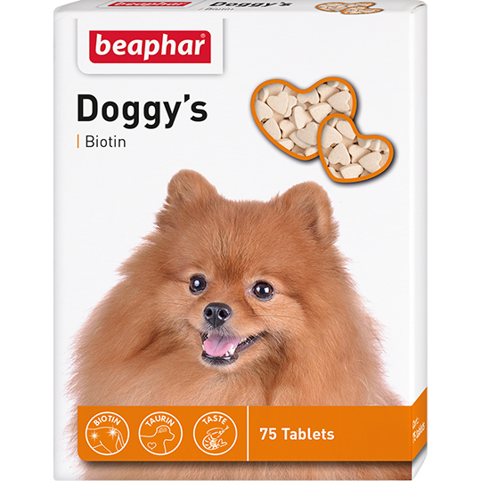 Beaphar: витамины Doggy's + Biotine биотин для собак 75 шт. 