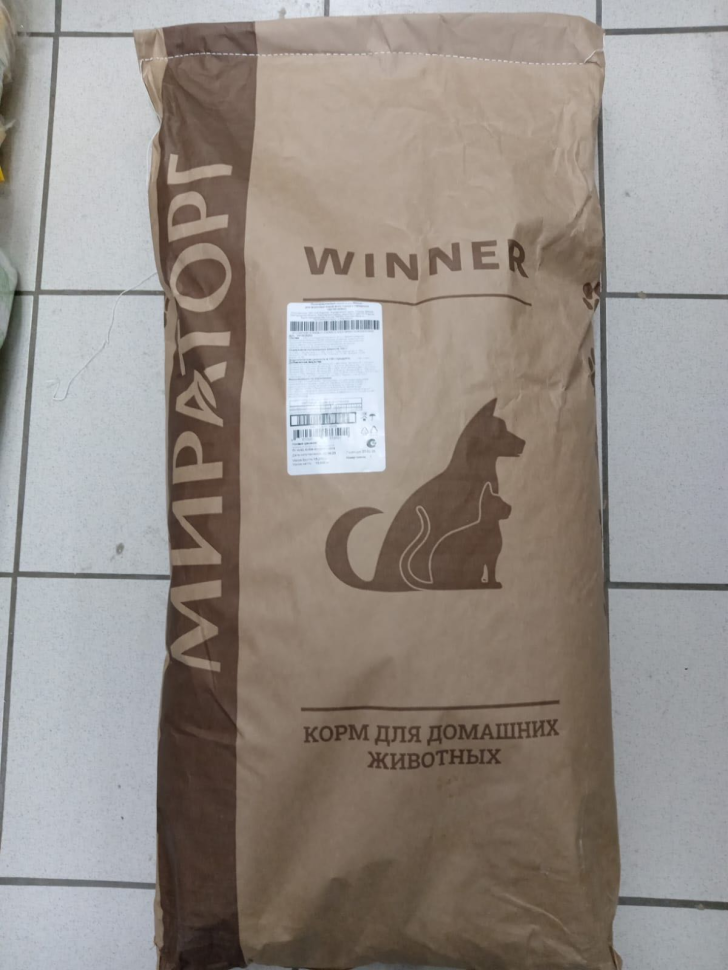 Winner сухой корм для кошек с говядиной, 15 кг