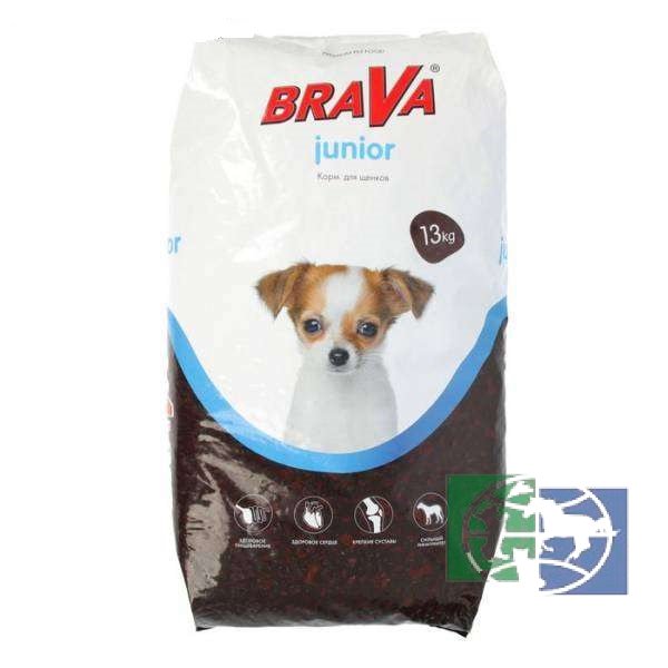 BRAVA - Брава Юни сухой корм для щенков всех пород, 13 кг