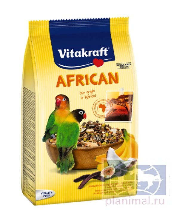 Vitakraft African для африканских средних попугаев, 750 гр.