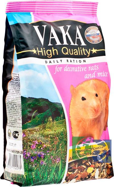 Вака High Quality корм для крыс и мышей, 0,5 кг