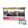 Консервы Purina Pro Plan Delicate для кошек с чувствительным пищеварением, промо-набор 4+1, индейка, банки 85 гр.банка, 425г