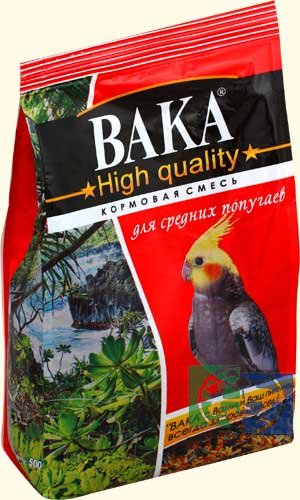 ВАКА High Quality корм для средних попугаев, 0,5 кг