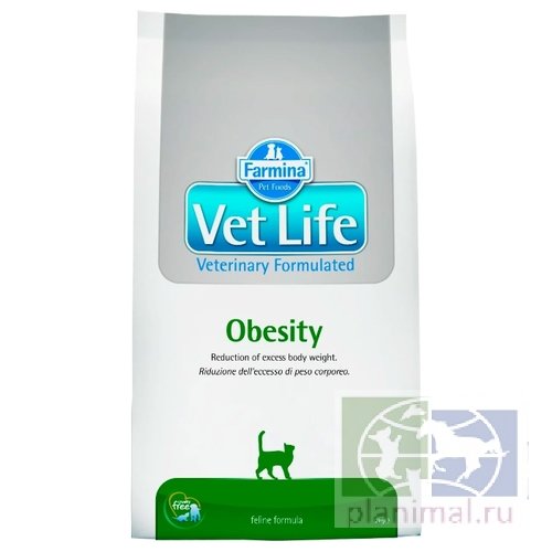 Vet Life Cat Obesity диета для кошек для снижения излишнего веса, 2 кг