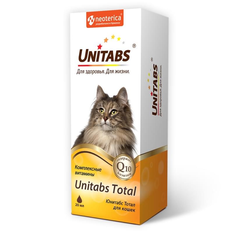 Экопром: Юнитабс Total, витамины для кошек, 20 мл
