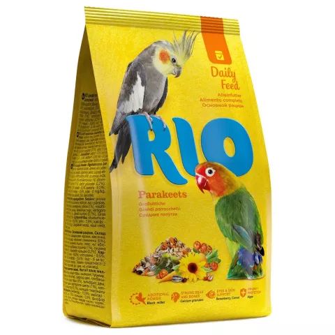 RIO: Корм для средних попугаев, основной рацион, 500 гр