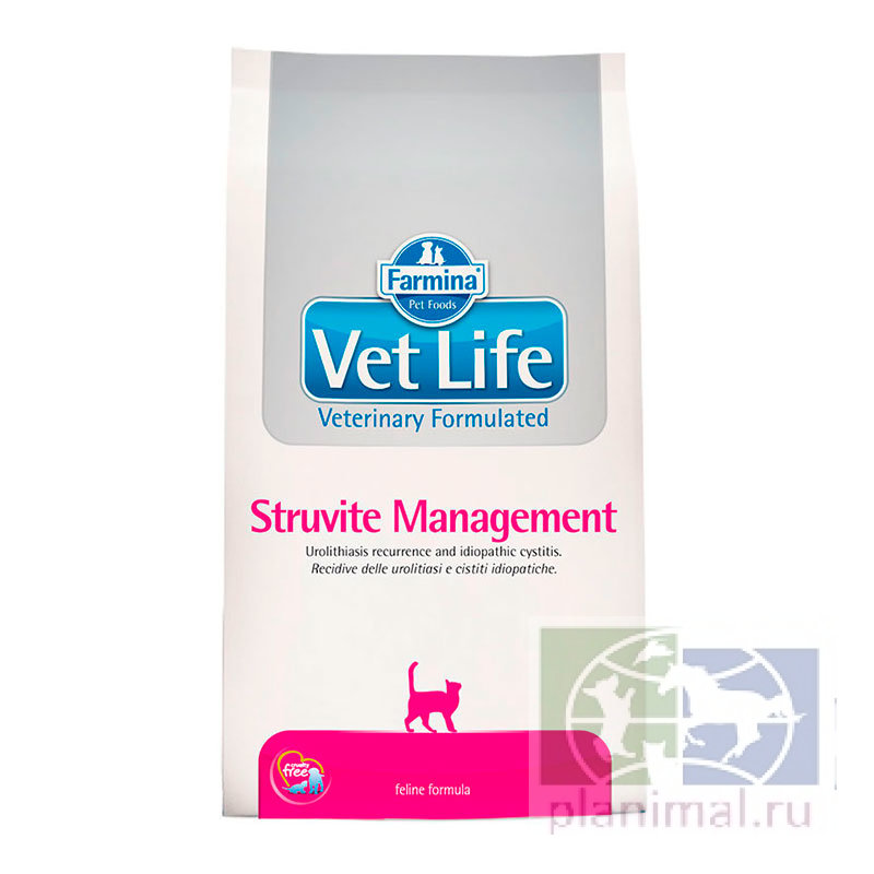 Vet Life Cat Struvite Management диета д/кошек д/леч./профил.  рецид.струвитного уролитиаза, 10 кг