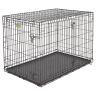 MidWest: Клетка iCrate, для собак, 2 двери, черная,  122 х 76 х 84 см