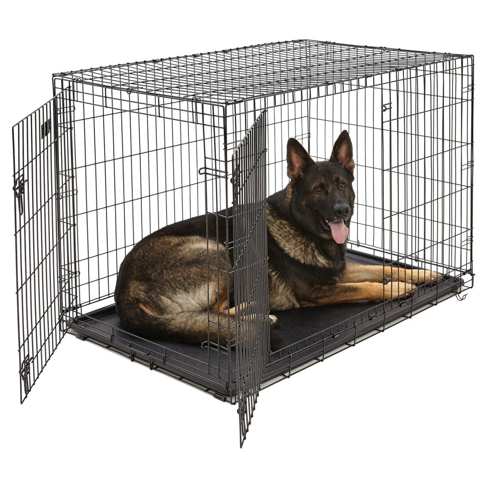 MidWest: Клетка iCrate, для собак, 2 двери, черная,  122 х 76 х 84 см