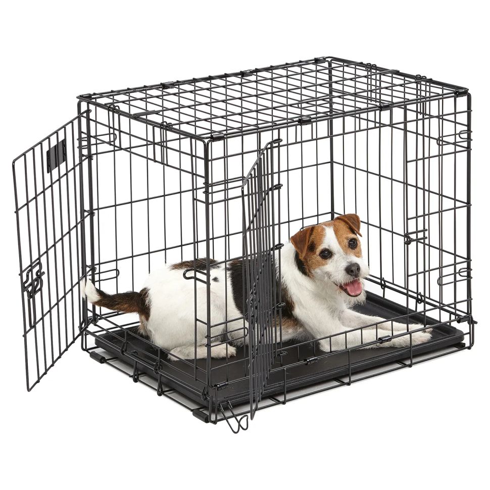 MidWest: Клетка iCrate, для собак, 2 двери, черная,  62,9 х 45,5 х 49,5 см