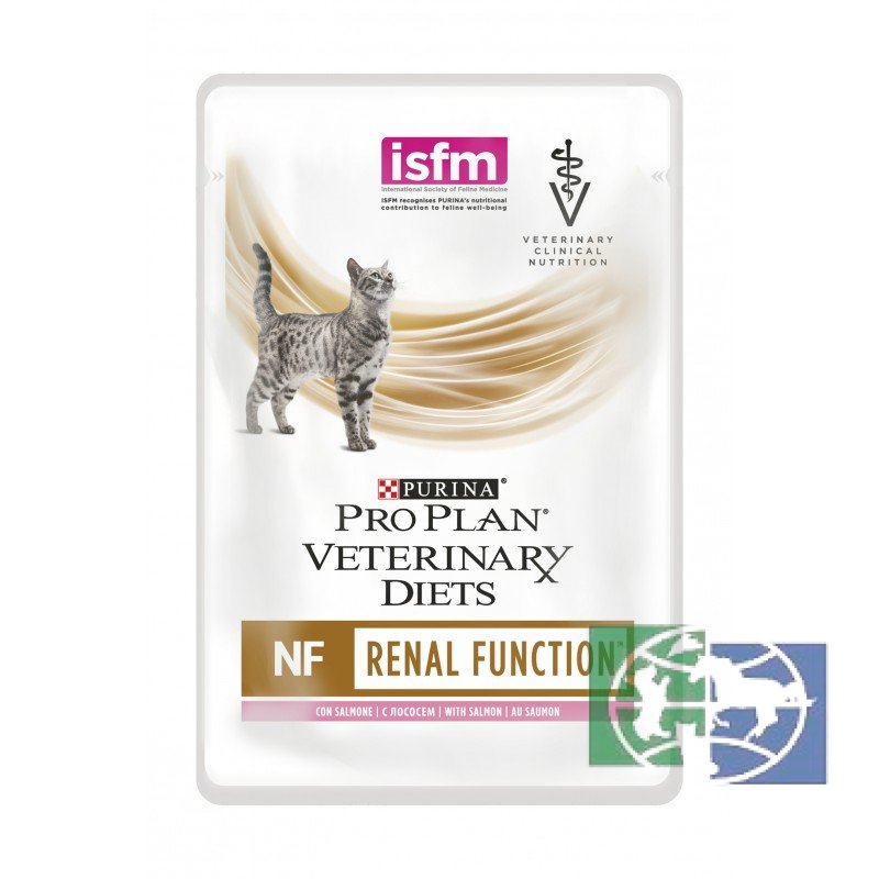 Консервы Purina Pro Plan Veterinary Diets NF для кошек с патологией почек, лосось, пауч, 85 гр.
