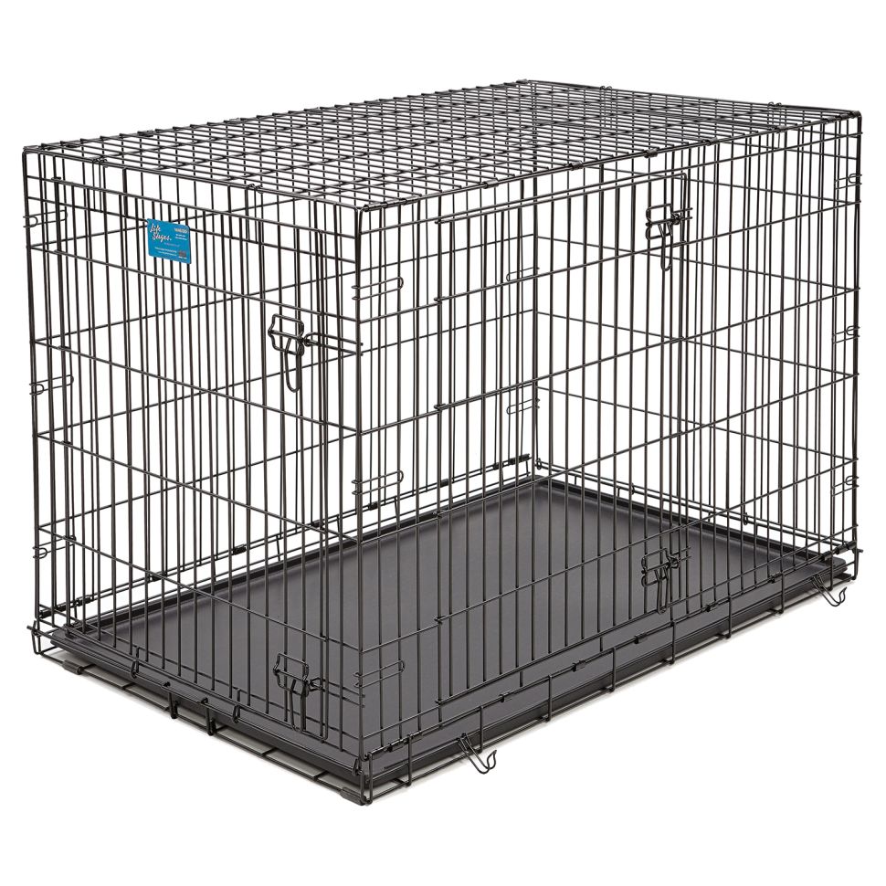 MidWest: Клетка Life Stages, для собак, 2 двери, черная, 124 х 79 х 82 см
