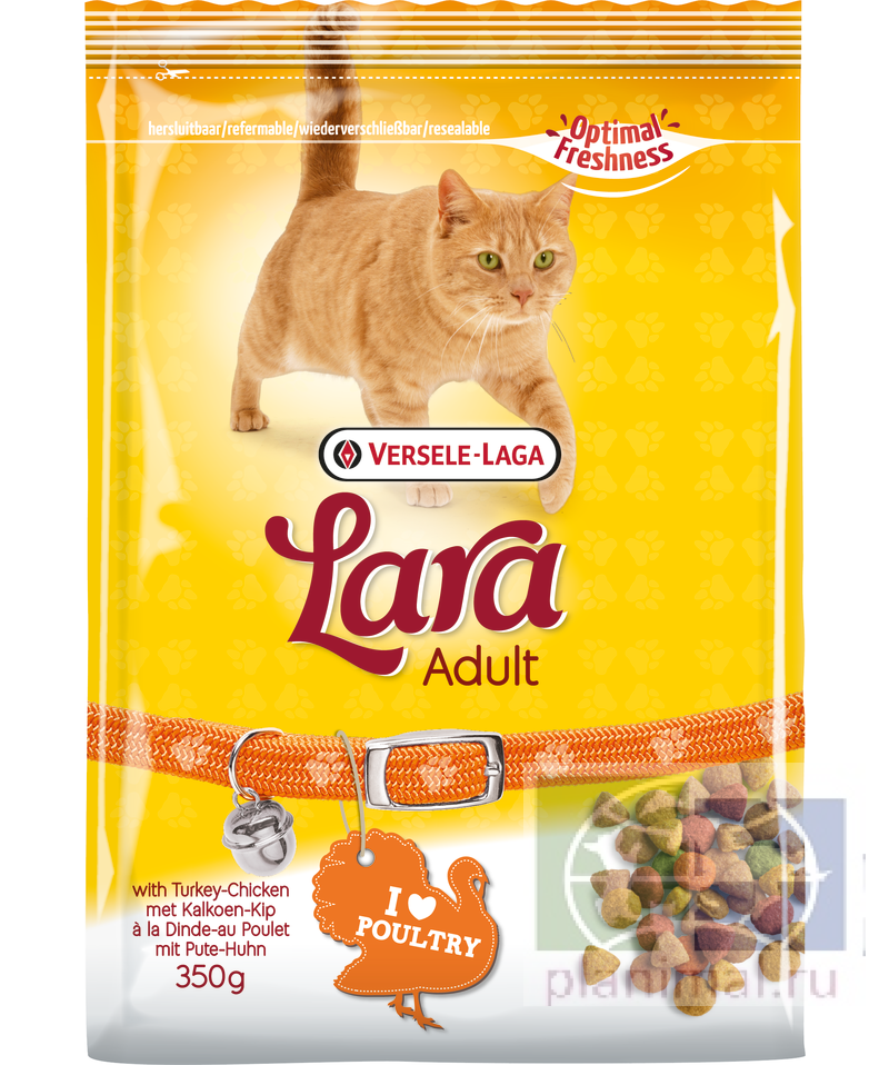 Versele-Laga Lara Adult Turkey & Chicken корм для взрослых кошек индейка с курицей 350 гр.