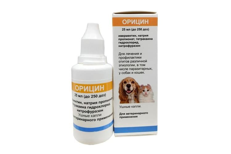 Euracon pharma: Орицин, препарат для профилактики и лечения отитов и отодектоза, для кошек и собак, 25 мл 
