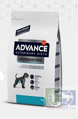 Advance диета для собак при патологии ЖКТ с ограниченным содержанием жиров Gastro Enteric, 3 кг