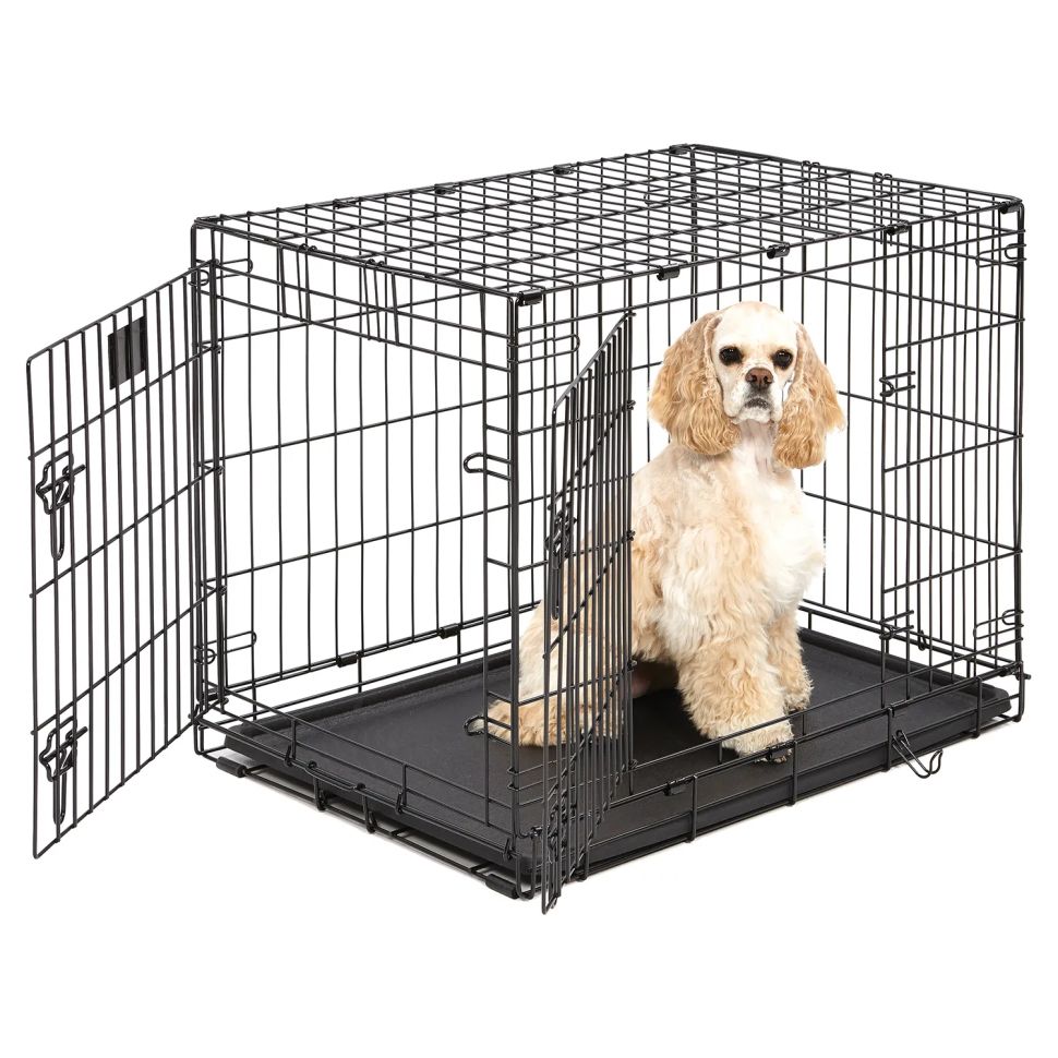 MidWest: Клетка Life Stages, для собак, 2 двери, черная, 77,9 х 49 х 54,5 см