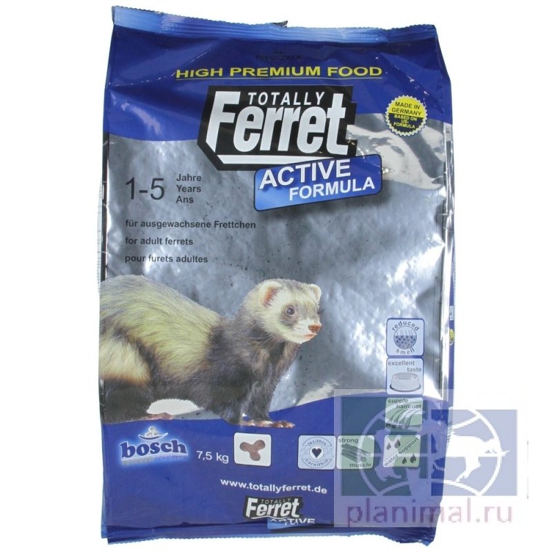 Totally Ferret Active сухой корм для хорьков 7,5 кг