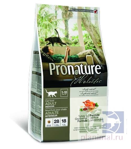 Pronature Holistic  Корм для кошек,  индейка с клюквой 340 гр.