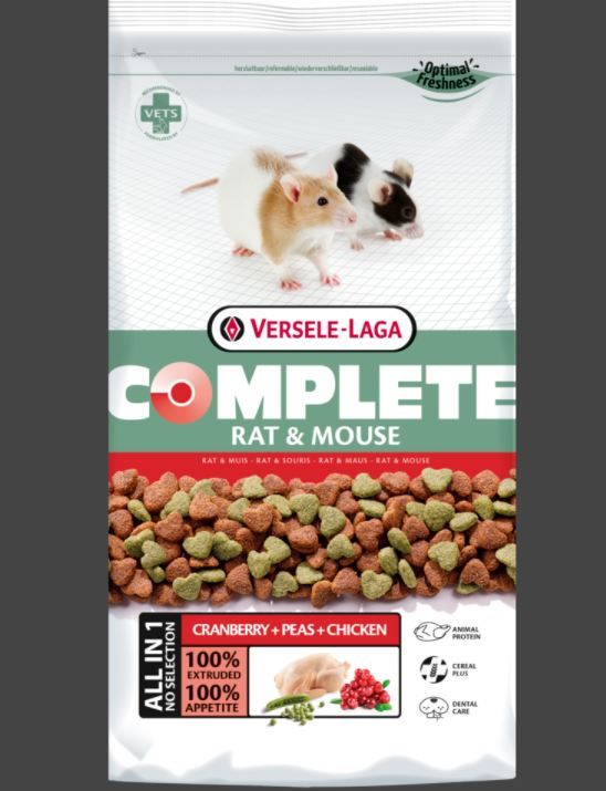 Versele-Laga Complete Rat & Mouse комплексный корм для крыс и мышей, гранулы, 2 кг