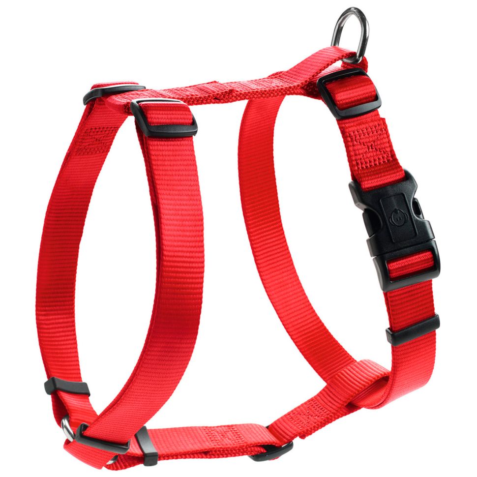 Hunter: Smart, шлейка для собак, Ecco Sport S (30-45 / 33-54 см) нейлон, красная