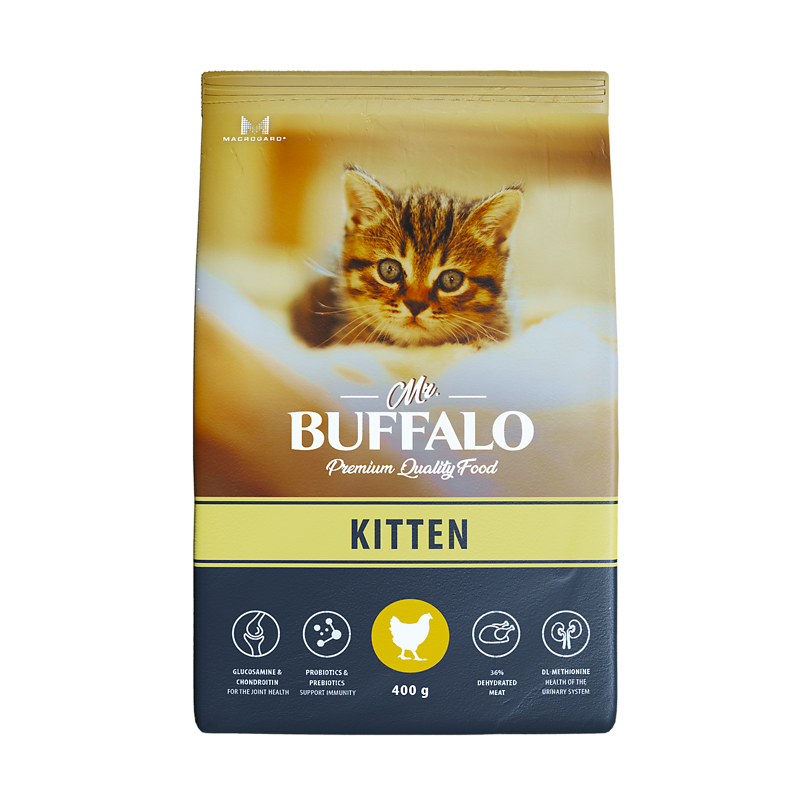 Mr. Buffalo Кitten корм с курицей для кошек 1,8 кг