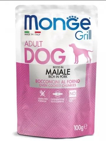 Monge Dog Grill Pouch паучи для собак свинина 100 гр.