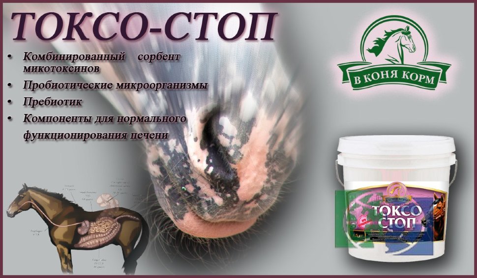 В коня корм: Токсо-Стоп 5 кг, нейтрализатор токсинов для лошадей