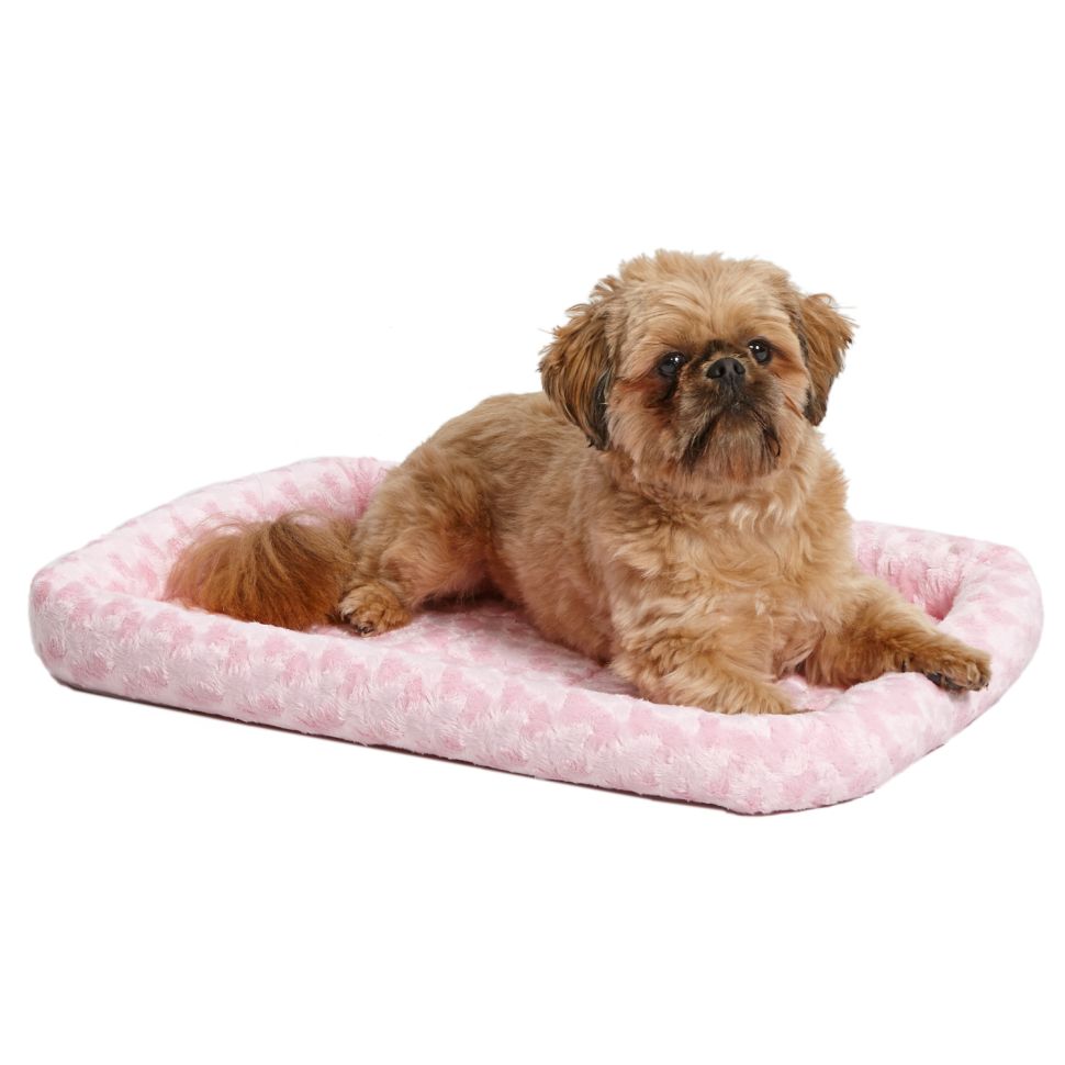 MidWest: Лежанка Fashion, для собак и кошек, плюшевая, розовая, 56 х 45 см