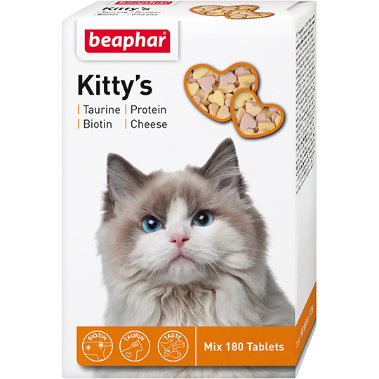 Beaphar: Кормовая добавка Kitty's Mix для кошек, 180 шт.