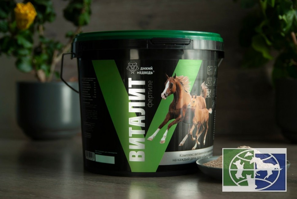 Дикий медведь: ВитаЛит 9 кг, витаминно-минеральный комплекс для лошадей