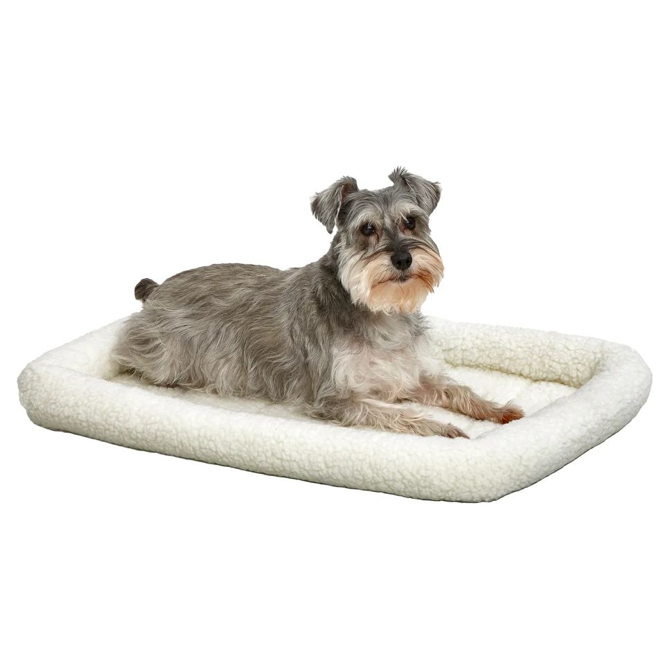 MidWest: Лежанка Pet Bed, для собак и кошек, флисовая, белая, 77 х 52 см