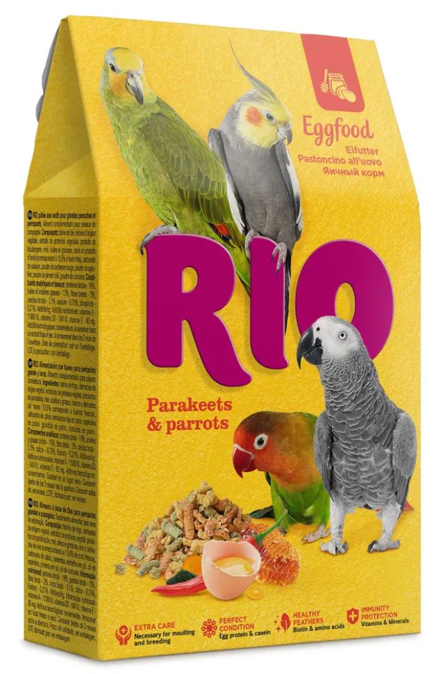RIO: Яичный корм, для средних и крупных попугаев, 250 гр.