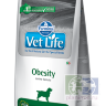 Vet Life Dog Obesity, диета для взрослых собак для снижения избыточного веса и контроля уровня глюкозы в крови (сахарный диабет), 2 кг