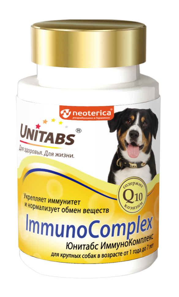 Unitabs: ImmunoComplex для крупных собак, 100 табл.