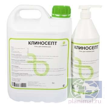 Farmbiocontrol: Клиносепт, защитный гель для гигиены рук со смягчающими свойствами, 1 л.