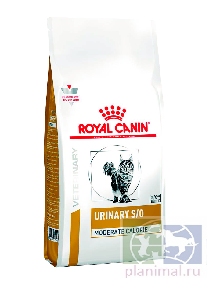 RC Urinary S/O Moderate Calorie диета с умеренным содержанием энергии для кошек при лечении мочекаменной болезни, 0,4 кг