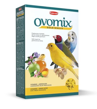 Padovan Ovomix Gold Giallo дополнительный пюреобразный корм для зерноядных птиц, 1 кг