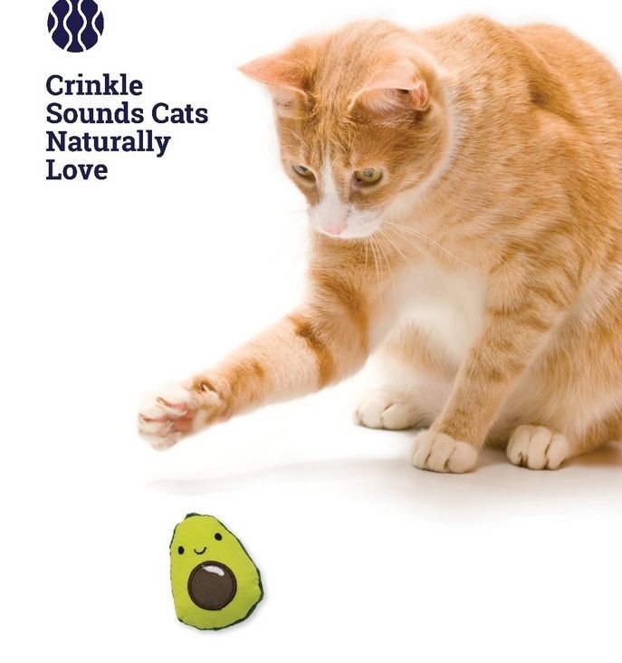 Petstages игрушка для кошек Dental "Авокадо" с кошачьей мятой, 15 см